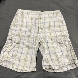 🌴Men’s OTB Authentic Genuine Product Plaid Cargo Shorts